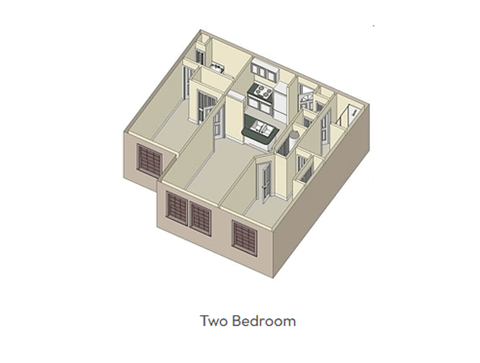 the 1122 loft floor plan in two bedrooms